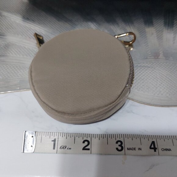 Round Mini Clip On Bag Coin Purse Mini Wallet Waterproof Cute Practical - Picture 5 of 6